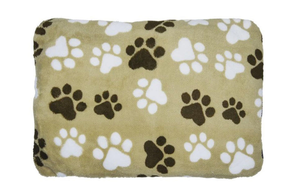 White & Brown Paws Pet Mat