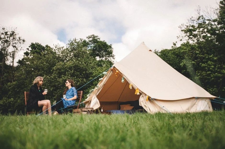 4M Fireproof Pro Bell Tent With Stove Hole