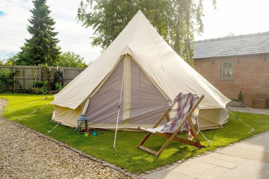 4M Fireproof Pro Bell Tent With Stove Hole