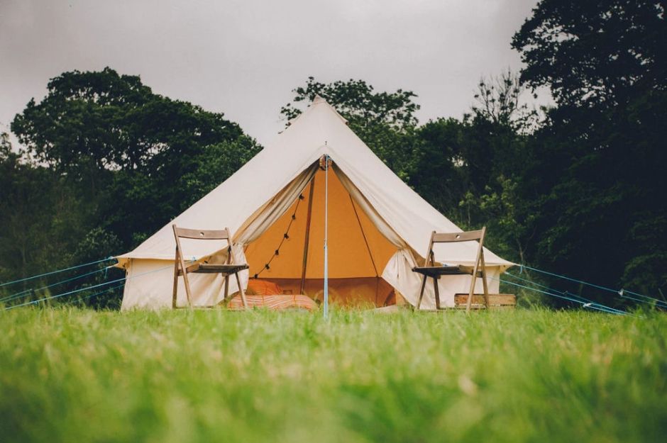 4M Fireproof Pro Bell Tent With Stove Hole