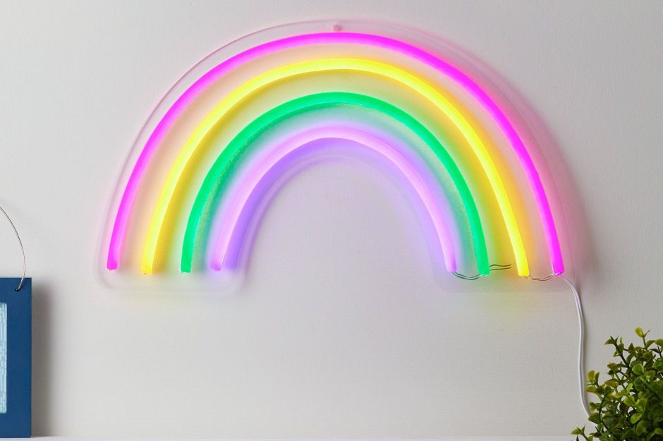 Rainbow Neon Wall Light