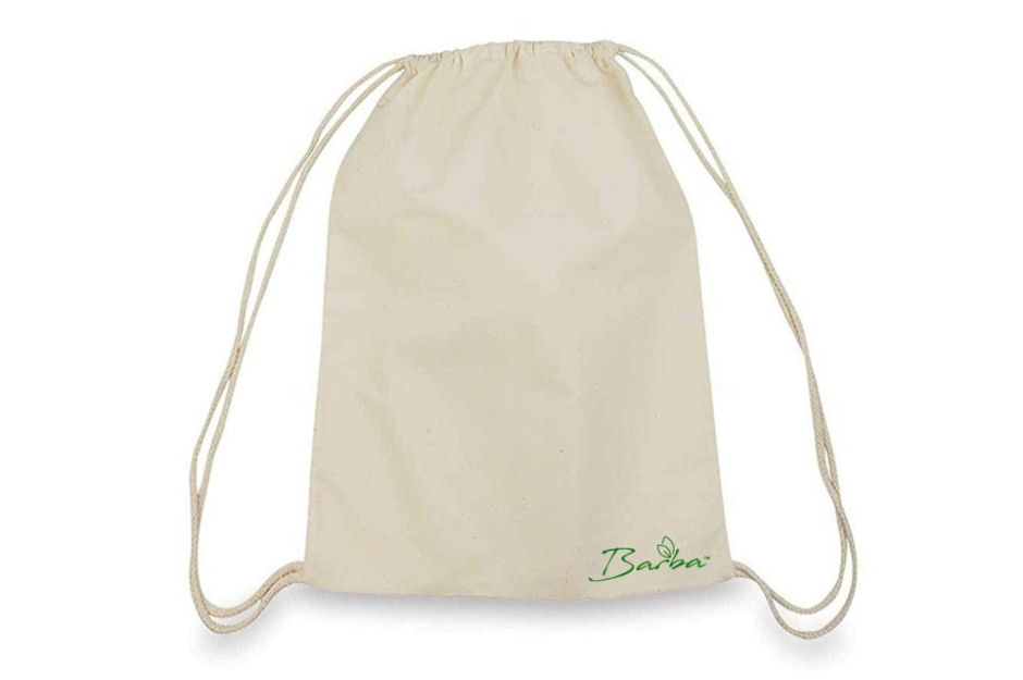 Barba Recycled Cotton Drawstring Bag